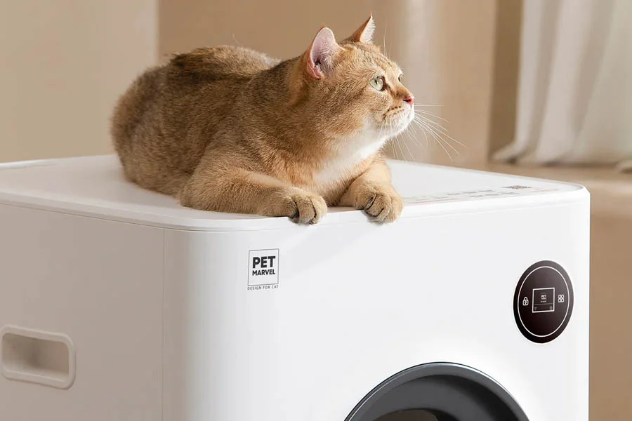 automatic self cleaning litter tray